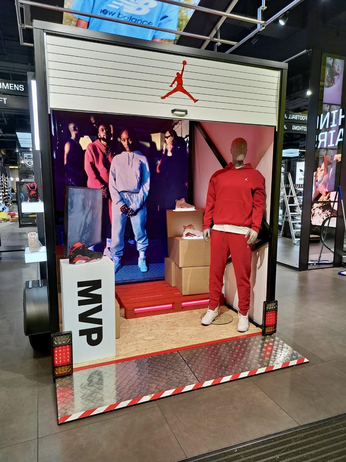 Nike Air Jordan installation at JD Sports Oxford Street London