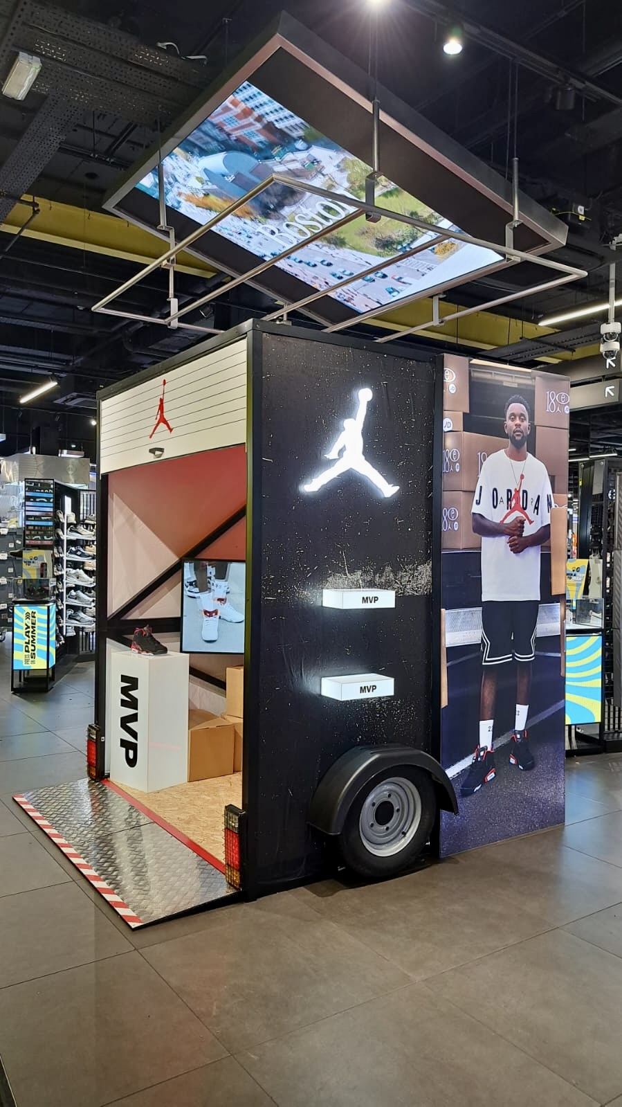New Balance display for the event zone section of the store at JD Sports Oxford Street London