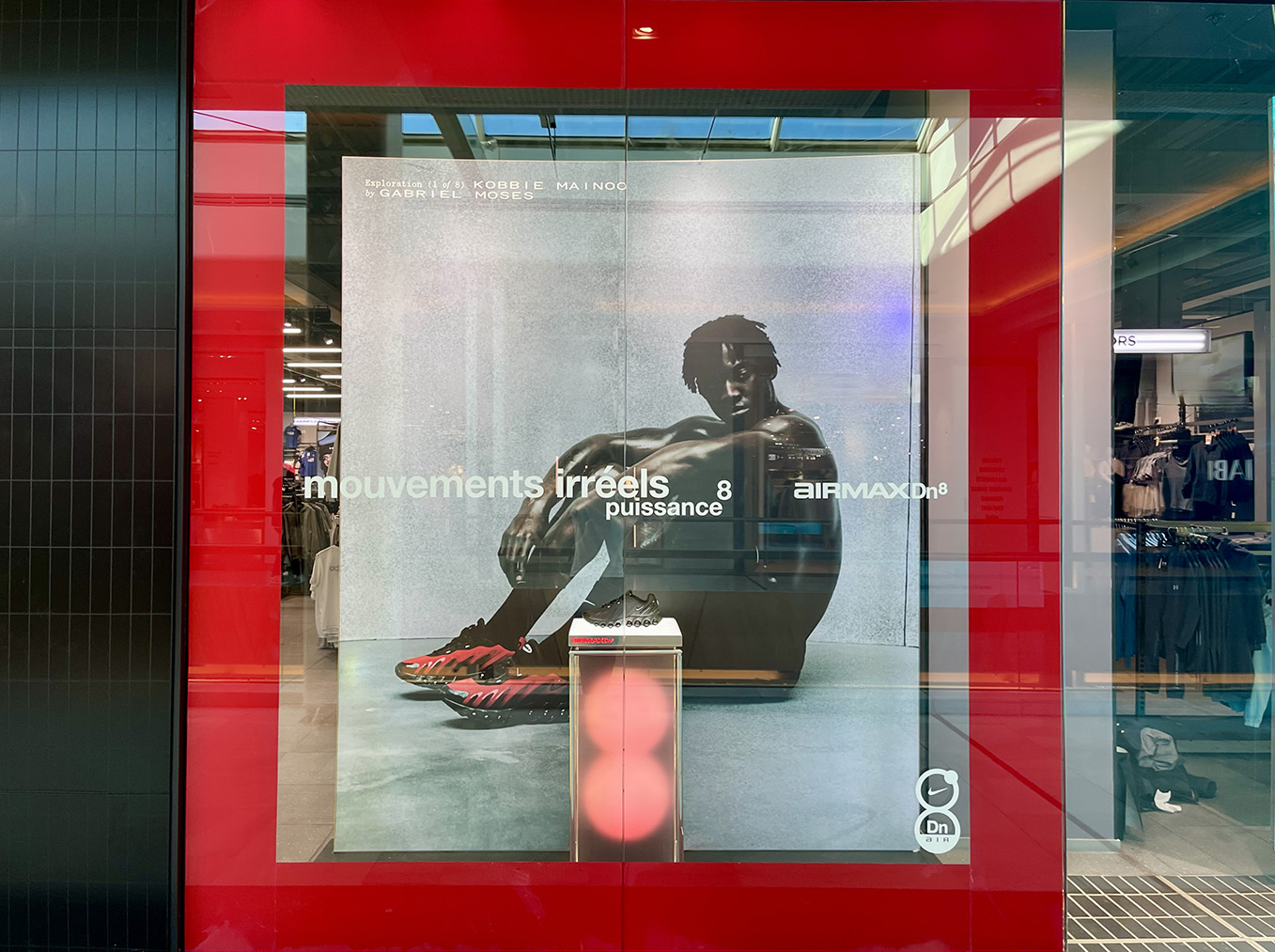 Nike Air Force display at JD Sports Oxford Street London